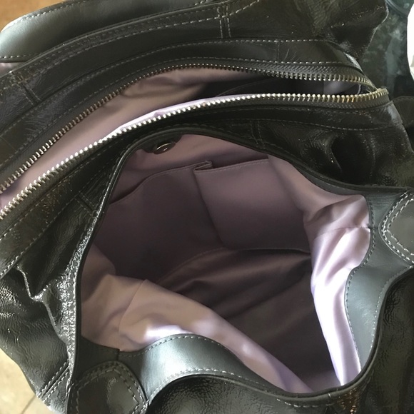 SOLD Coach Madison Graphite Gray Patent Leather - Picture 4 of 8